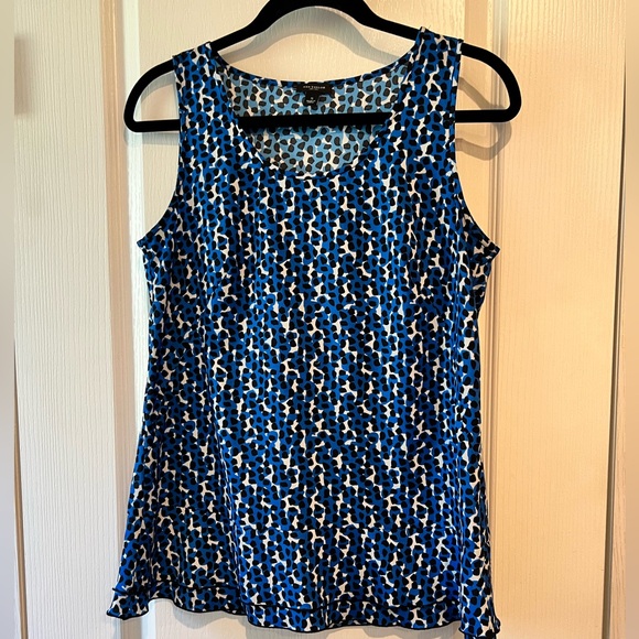 Ann Taylor Tops - Ann Taylor Blue Sleeveless Tank Top with Rounded Neckline